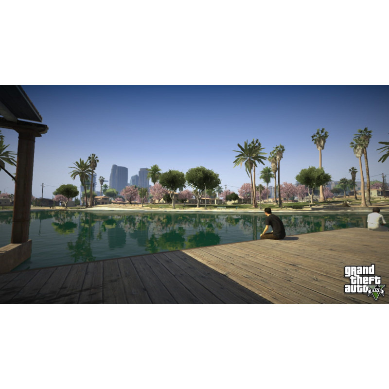 Captura de pantalla del gameplay de GTA V en PlayStation 5 mostrando acción intensa y gráficos mejorados