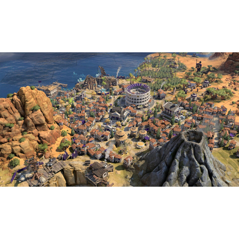 Captura de pantalla del gameplay de Civilization VII en PlayStation 5 mostrando una batalla estratégica