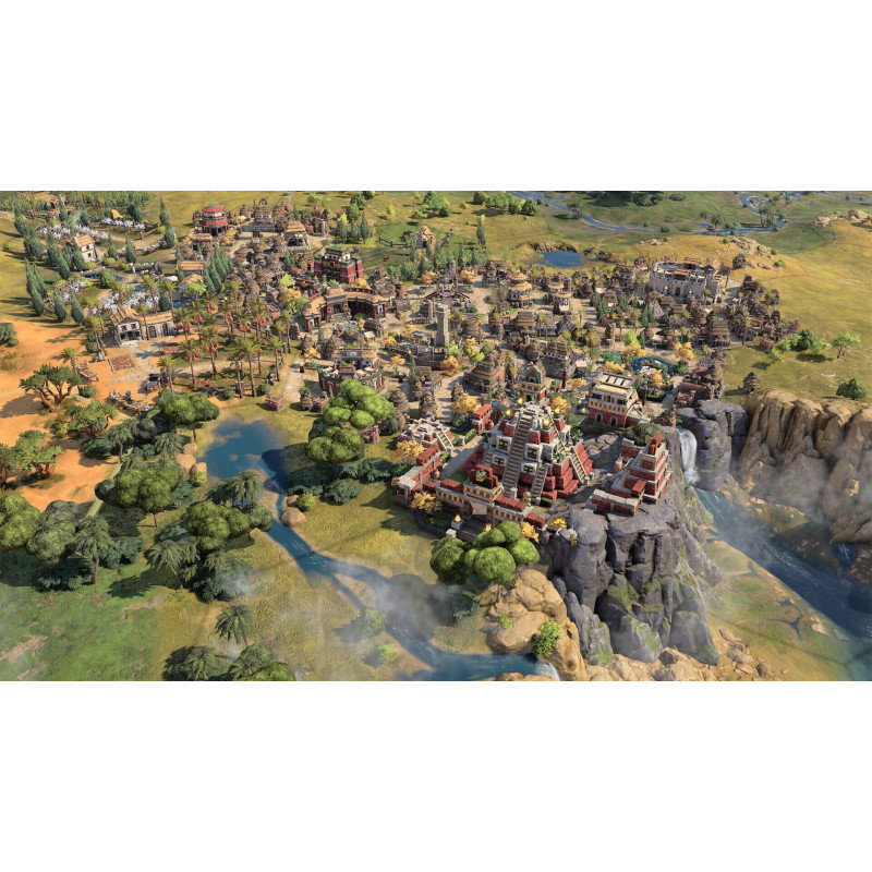 Captura de pantalla del gameplay de Civilization VII en PlayStation 5 mostrando estrategia y civilizaciones en acción