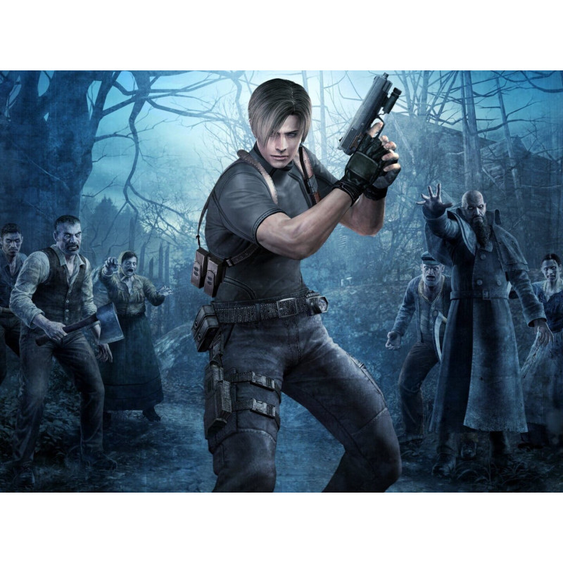 Captura de pantalla del gameplay de Resident Evil 4 Remake para PlayStation 5 mostrando acción intensa y gráficos detallados