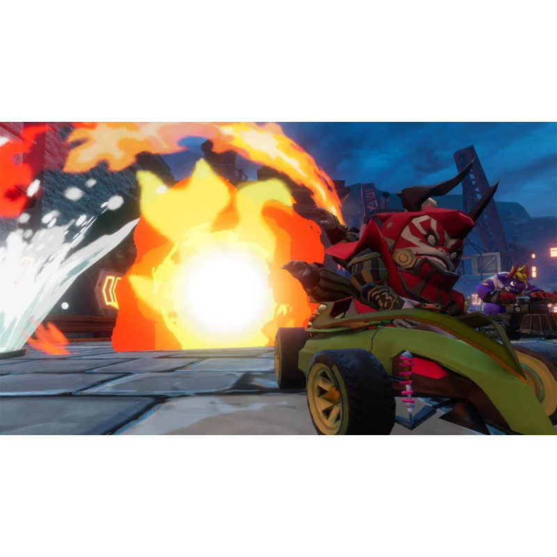 Captura de pantalla del gameplay de Nintendo CHOCOBO GP para Nintendo Switch mostrando acción en carrera