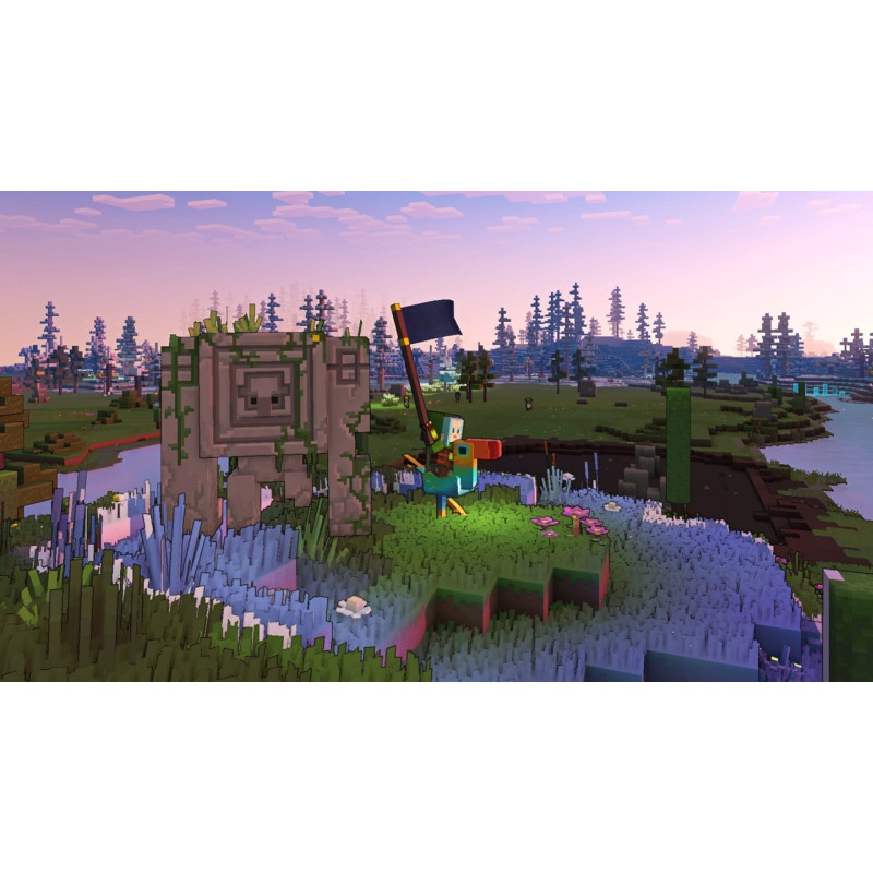Captura de pantalla del gameplay de Minecraft Legends DLX para Nintendo Switch