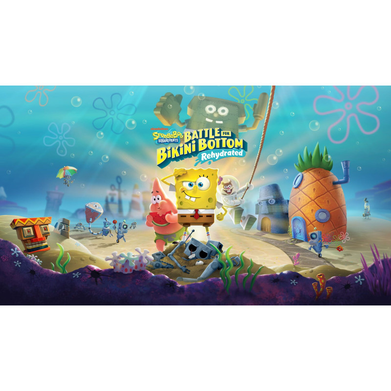 Captura de pantalla del gameplay de SpongeBob SquarePants: Battle for Bikini Bottom - Rehydrated en Nintendo Switch