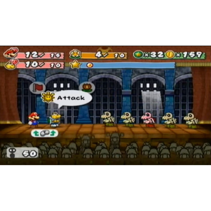 Captura de pantalla del gameplay de Paper Mario: La Puerta Milenaria en Nintendo Switch