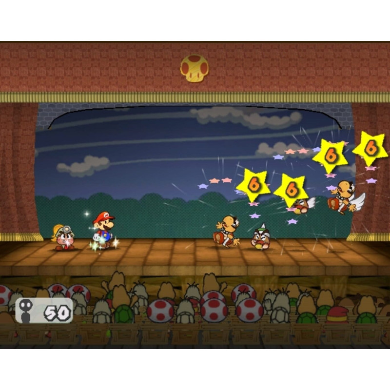 Captura de pantalla del gameplay de Paper Mario: La Puerta Milenaria para Nintendo Switch