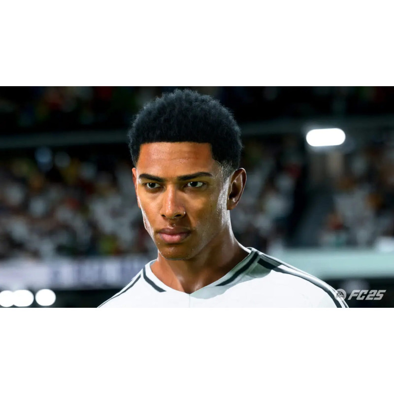 Captura de pantalla del gameplay del videojuego FC 25 para Nintendo Switch mostrando acción en el campo.