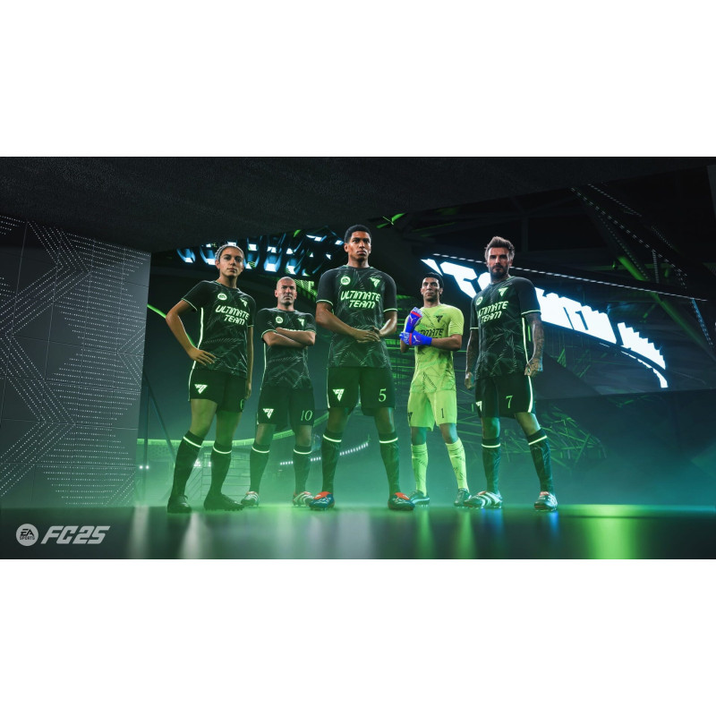 Captura de pantalla del gameplay de FC 25 para Nintendo Switch mostrando acción en el campo de fútbol