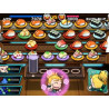 Captura de pantalla del gameplay de SUSHI STRIKER WAY OF SUSHIDO para Nintendo Switch mostrando acción intensa y colorida