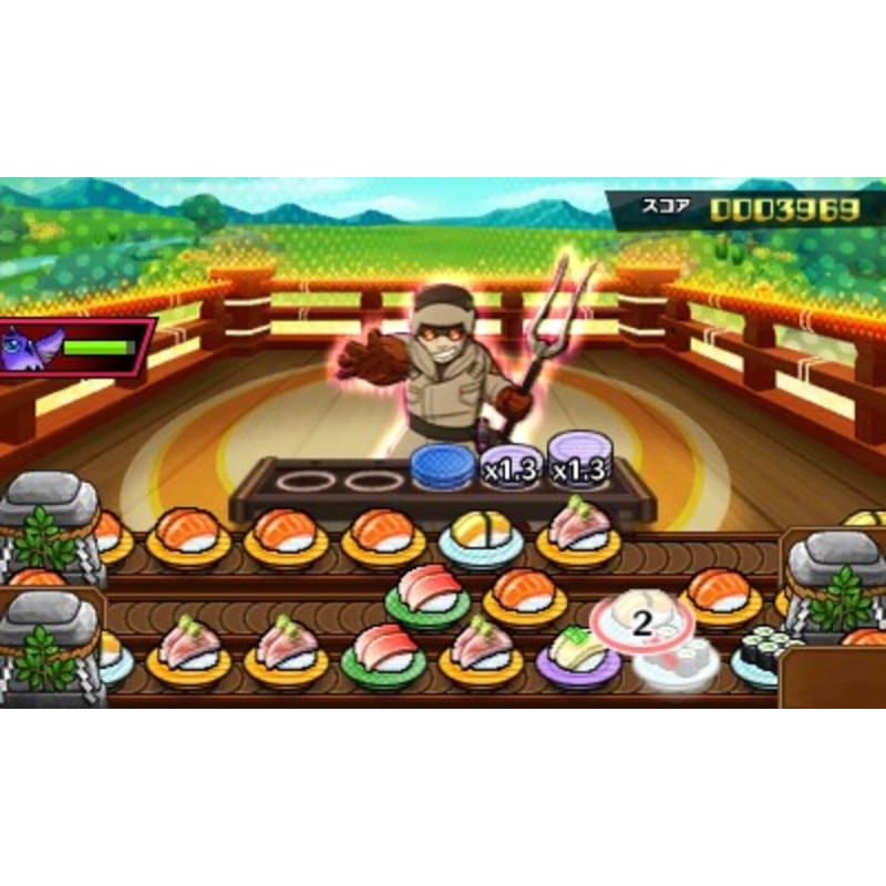 Captura de pantalla del gameplay de Sushi Striker Way of Sushido para Nintendo Switch
