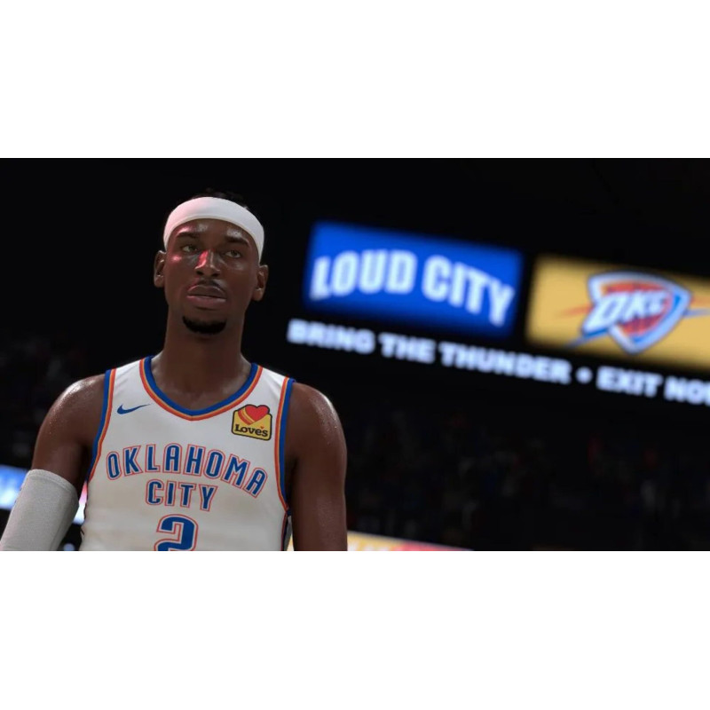 Captura de pantalla del gameplay de NBA 2K25 para Nintendo Switch mostrando acción en la cancha