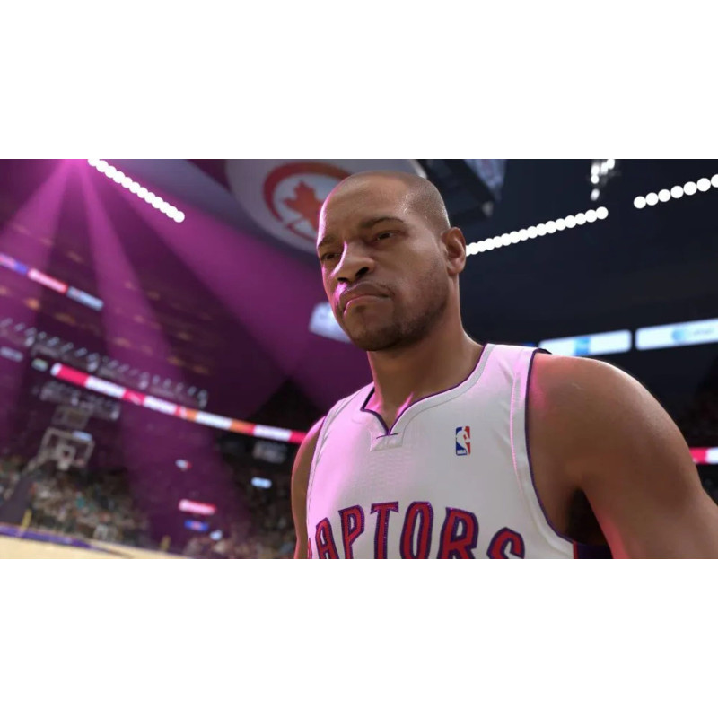 Captura de pantalla del gameplay de NBA 2K25 en Nintendo Switch mostrando acción en la cancha