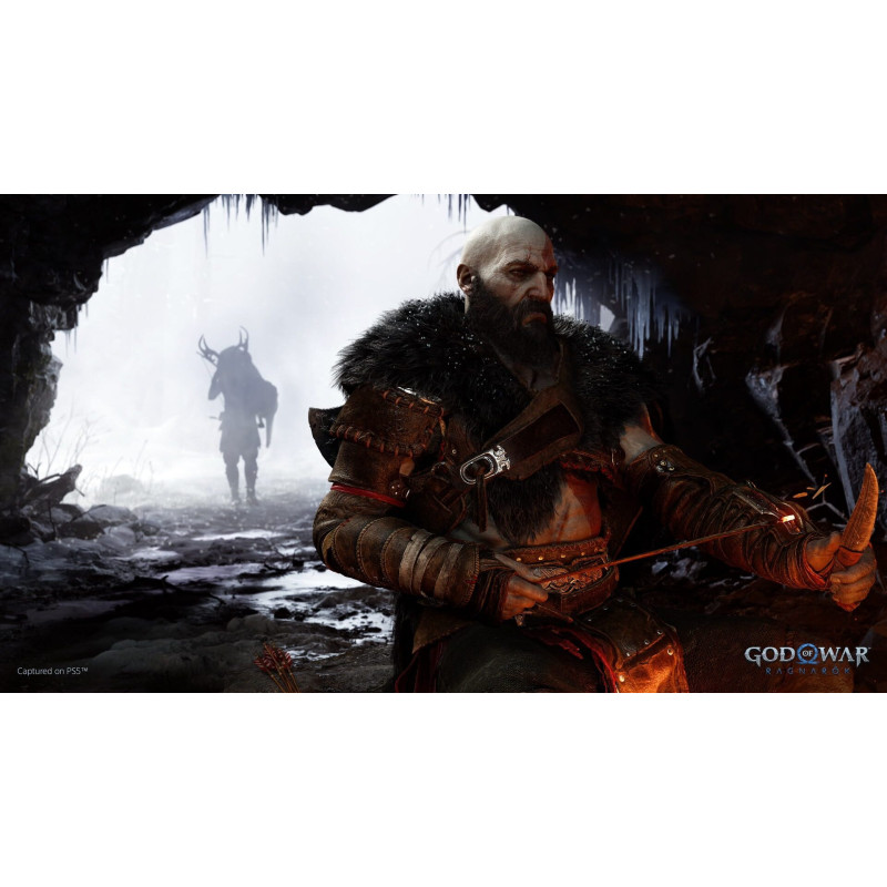 Captura de pantalla del gameplay de God of War Ragnarok para PlayStation 5 mostrando acción intensa y gráficos impresionantes