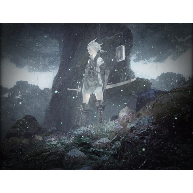 Captura de pantalla del gameplay de NieR Replicant en PlayStation 4 mostrando acción intensa y gráficos impresionantes