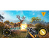 Captura de pantalla del gameplay de Hunting Simulator 2 para Nintendo Switch mostrando acción en la naturaleza.