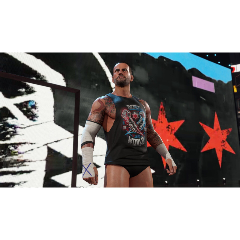 Captura de pantalla del gameplay de WWE 2K25 para PlayStation 4 mostrando acción en el ring