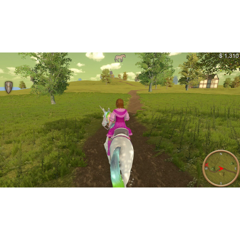 Captura de pantalla del gameplay de Unicorn Princess para Nintendo Switch mostrando una escena mágica del juego