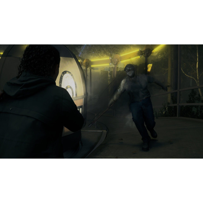 Captura de pantalla del gameplay de Alan Wake 2 - Deluxe Edition para PlayStation 5 mostrando acción intensa