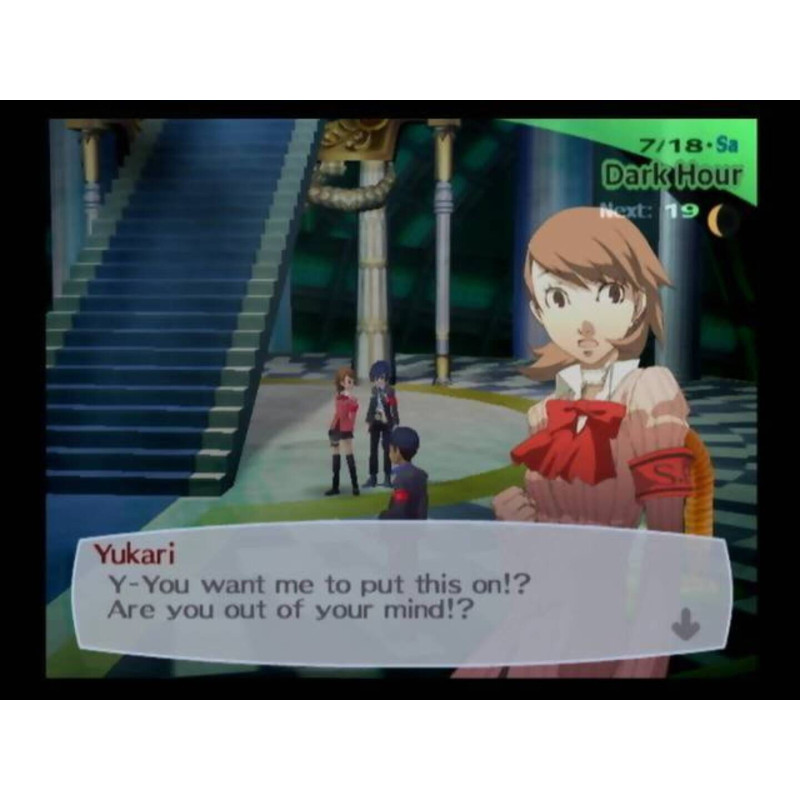 Captura de pantalla del gameplay de PERSONA3 RELOAD para Nintendo Switch mostrando acción y personajes en combate.