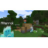 Captura de pantalla del gameplay de Minecraft para Nintendo Switch mostrando construcción y exploración en el mundo.