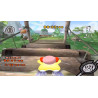 Captura de pantalla del gameplay de Kirby Air Riders para Nintendo Switch mostrando acción en el juego.